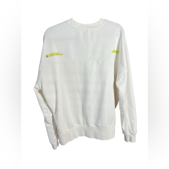 Zara X RHUIGI Neon Yellow Redesigning Human Uniform RHU Logo Sweatshirt Large - Picture 4 of 7